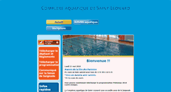 Desktop Screenshot of complexeaquatiquesaint-leonard.ca