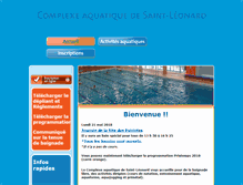 Tablet Screenshot of complexeaquatiquesaint-leonard.ca